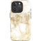 Gold and White Marble iPhone 16 Pro Impact Case